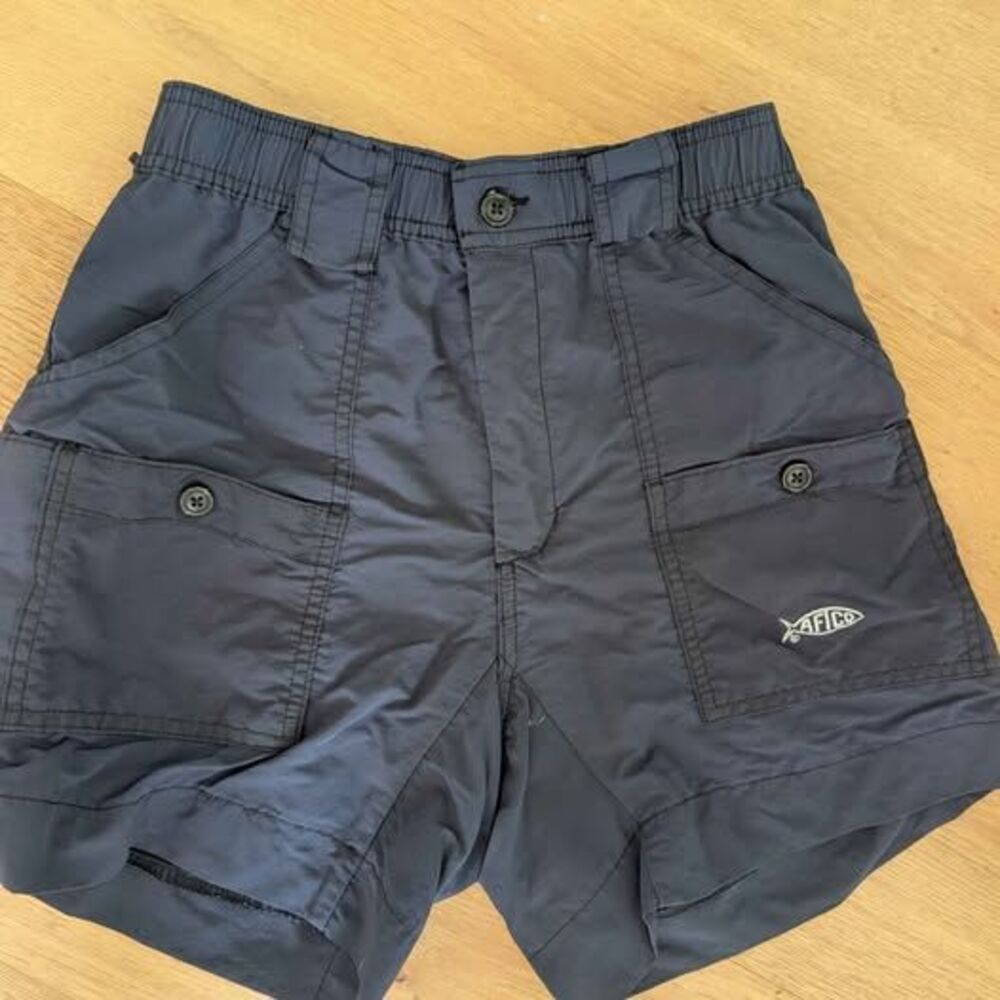 AFTCO Fishing Shorts Size 28 Navy
